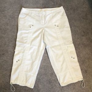 Style & Co. White Cotton Capris